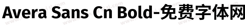 Avera Sans Cn Bold字体转换